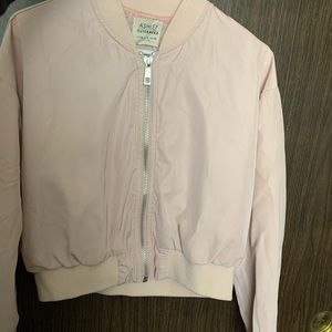 Ashley Outerwear Pink Bomber Puff Jacket Size XL